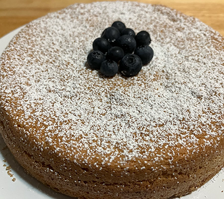 Almond Flour Cake with Blueberries