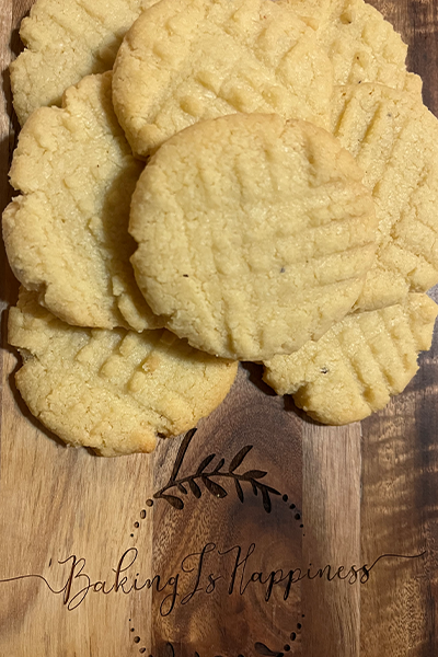 Shortbread Cookies on Baking is Happiness cutting board